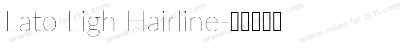 Lato Ligh Hairline字体转换